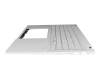 1KAHZZG016C original Asus keyboard incl. topcase DE (german) silver/silver with backlight