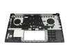 1KAHZZQ011A original Asus keyboard incl. topcase DE (german) black/blue with backlight