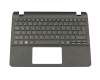 1KAJZZG0039 original Quanta keyboard incl. topcase DE (german) black/black