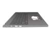1KAJZZG0204 original Acer keyboard incl. topcase DE (german) silver/silver with backlight