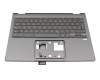 1KAJZZG65F original Quanta keyboard incl. topcase DE (german) dark grey/grey