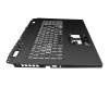 20400130KC01 original Acer keyboard incl. topcase DE (german) black/white/black with backlight