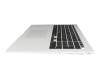 20B9XK2404405 original LG keyboard incl. topcase DE (german) black/silver with backlight