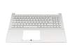 2346N00GN original Asus keyboard incl. topcase DE (german) white/silver with backlight