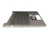 28999 original Lenovo keyboard incl. topcase DE (german) grey/grey with backlight