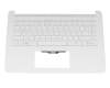 2B-AB208Q100 original Primax keyboard incl. topcase DE (german) white/white
