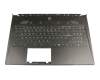 3076H7C228 original MSI keyboard incl. topcase DE (german) black/black with backlight