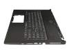 3076H7C228 original MSI keyboard incl. topcase DE (german) black/black with backlight
