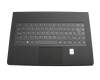 35039182 original Lenovo keyboard incl. topcase ND (nordic) black/black with backlight