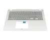 39XKUTAJNK0 original Asus keyboard incl. topcase DE (german) grey/silver