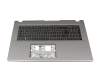 3A14D00A00005 original Acer keyboard incl. topcase DE (german) black/grey with backlight