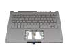 40850290KA01 original Acer keyboard incl. topcase DE (german) silver/silver with backlight