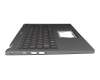 40850290KA01 original Acer keyboard incl. topcase DE (german) silver/silver with backlight