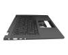 433.OK108.0001 original Lenovo keyboard incl. topcase DE (german) black/grey with backlight