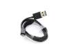Micro-USB data / charging cable black original 0,90m suitable for Asus MeMo Pad HD 8 (ME180A)