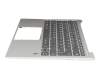 460.0FD04.0003 original Lenovo keyboard incl. topcase DE (german) grey/silver with backlight