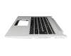 4600JU020003 original Acer keyboard incl. topcase FR (french) black/silver with backlight