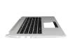 4600JU020003 original Acer keyboard incl. topcase FR (french) black/silver with backlight