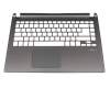 Topcase silver original suitable for Acer Aspire M5-481TG-53314G52Mass