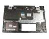490.0EH07.BS0G original HP keyboard incl. topcase DE (german) grey/grey with backlight