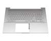 490.0MK07.0P0G original HP keyboard incl. topcase DE (german) silver/silver with backlight