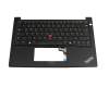 5B11M64614 original Lenovo keyboard incl. topcase DE (german) black/black with mouse-stick