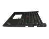 5B11M64614 original Lenovo keyboard incl. topcase DE (german) black/black with mouse-stick