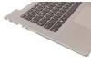 5CB0L45283 original Lenovo keyboard incl. topcase DE (german) black/silver with backlight silver edge