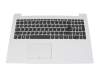 5CB0N86288 original Lenovo keyboard incl. topcase DE (german) grey/white