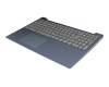 5CB0R07349 Lenovo keyboard incl. topcase DE (german) grey/blue