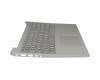 5CB0R07388 original Lenovo keyboard incl. topcase DE (german) grey/silver