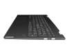 5CB0U43807 original Lenovo keyboard incl. topcase CH (swiss) grey/grey with backlight