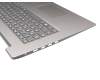 5CB0X56878 original Lenovo keyboard incl. topcase DE (german) grey/silver (Fingerprint)