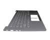 5CB0Z32107 original Lenovo keyboard incl. topcase DE (german) grey/grey with backlight