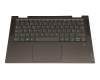 5CB1A08859 original Lenovo keyboard incl. topcase DE (german) grey/dark green with backlight