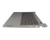 5CB1B34810 original Lenovo keyboard incl. topcase US (english) grey/grey with backlight