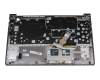 5CB1B34953 original Lenovo keyboard incl. topcase UK (english) dark grey/grey with backlight