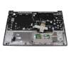 5CB1B34970 original Lenovo keyboard incl. topcase DE (german) grey/grey with backlight