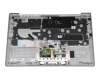 5CB1C13623 original Lenovo keyboard incl. topcase DE (german) grey/grey with backlight