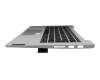 5CB1C13623 original Lenovo keyboard incl. topcase DE (german) grey/grey with backlight