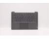 Lenovo 5CB1D33471 C-Cover with keyboard, French, Grey, Backlight, US