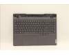 Lenovo 5CB1H23679 C-Cover with keyboard,Hebrew,Storm Grey,RGB Backlight