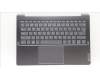 Lenovo 5CB1H82114 C-Cover with keyboard, Czech Slovakian, Storm Grey, Backlight, UK