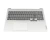 5CB1J08791 original Lenovo keyboard incl. topcase DE (german) black/silver with backlight