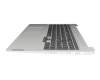 5CB1J08791 original Lenovo keyboard incl. topcase DE (german) black/silver with backlight
