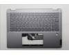 Lenovo 5CB1K20803 C-Cover with keyboard, Hebrew, Arctic Grey, Backlight