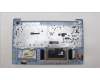 Lenovo 5CB1L28290 C-Cover with keyboard, German, Frost Blue, Non-Backlight, UK