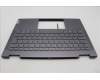 Lenovo 5CB1L40843 C-Abdeckung mit Tastatur, Belgisch, sturmgrau, Ohne Fingerabdruck, GB