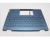 Lenovo 5CB1L40875 C-Abdeckung mit Tastatur, Belgisch, aquamarinblau, Ohne Fingerabdruck, GB