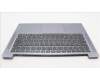 Lenovo 5CB1L49444 C-Abdeckung mit Tastatur, Deutsch, arktisgrau, Ohne_Hintergrundbeleuchtung, Ohne_Fingerabdruckscanner